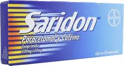Saridon Paracetamol Cafeina.